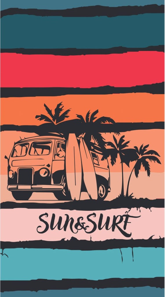 TOALLA VELOURS JACQUARD VAN 90X170 SUN&SURF