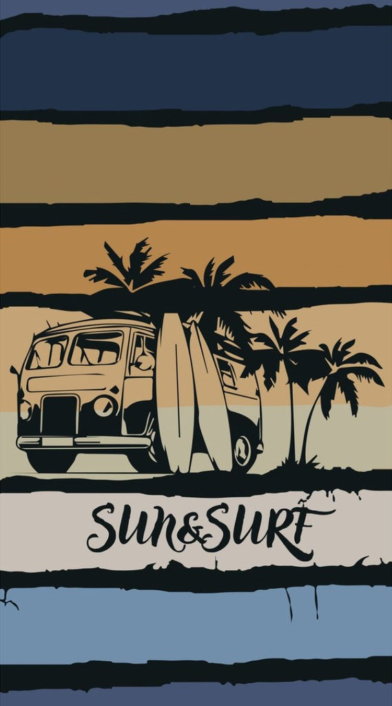 TOALLA VELOURS JACQUARD VAN 90X170 SUN&SURF