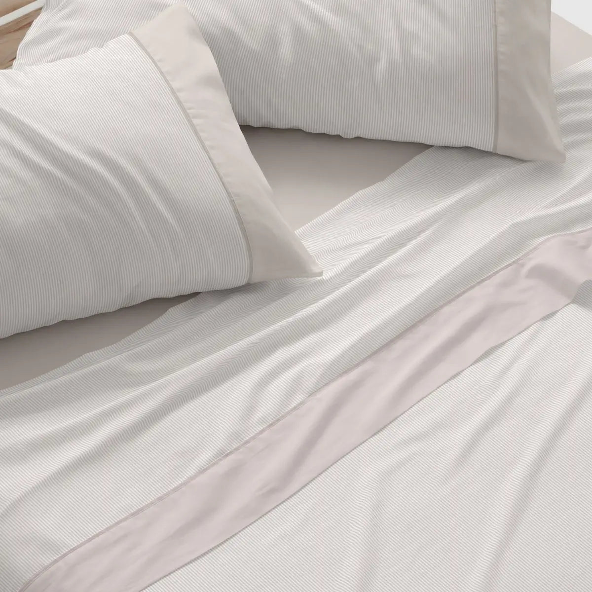 JUEGO DE SABANAS TELA 297 BEIGE BURRITO BLANCO