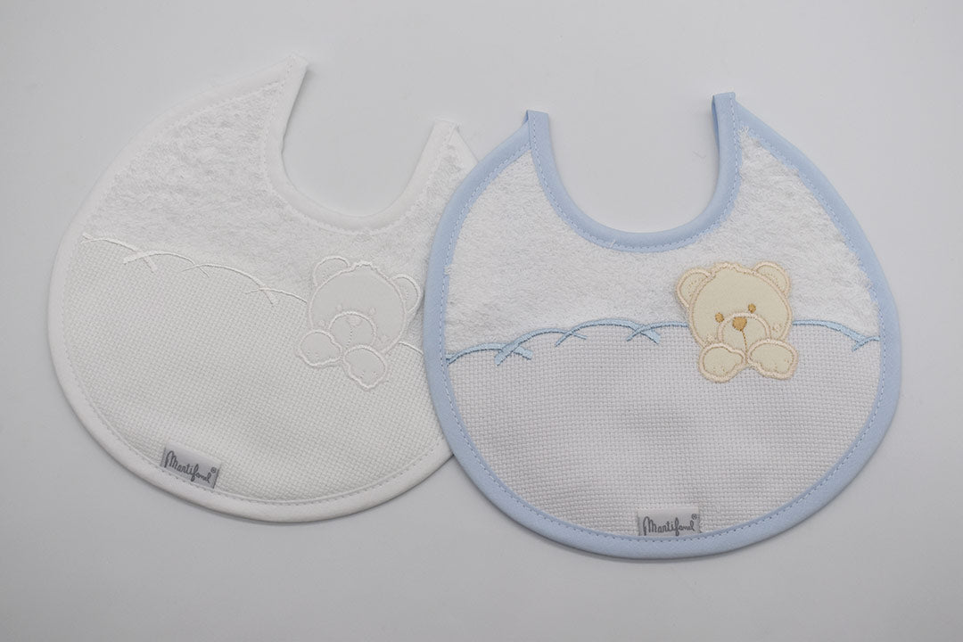 PACK 2 BABEROS 05 URSO BLANCO-AZUL MARTIFANEL