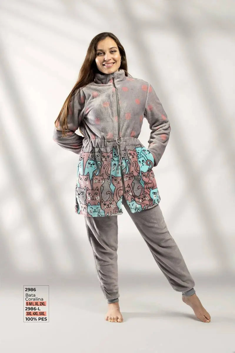 BATA MUJER CORALINA CREMALLERA 2986 GRIS LIN