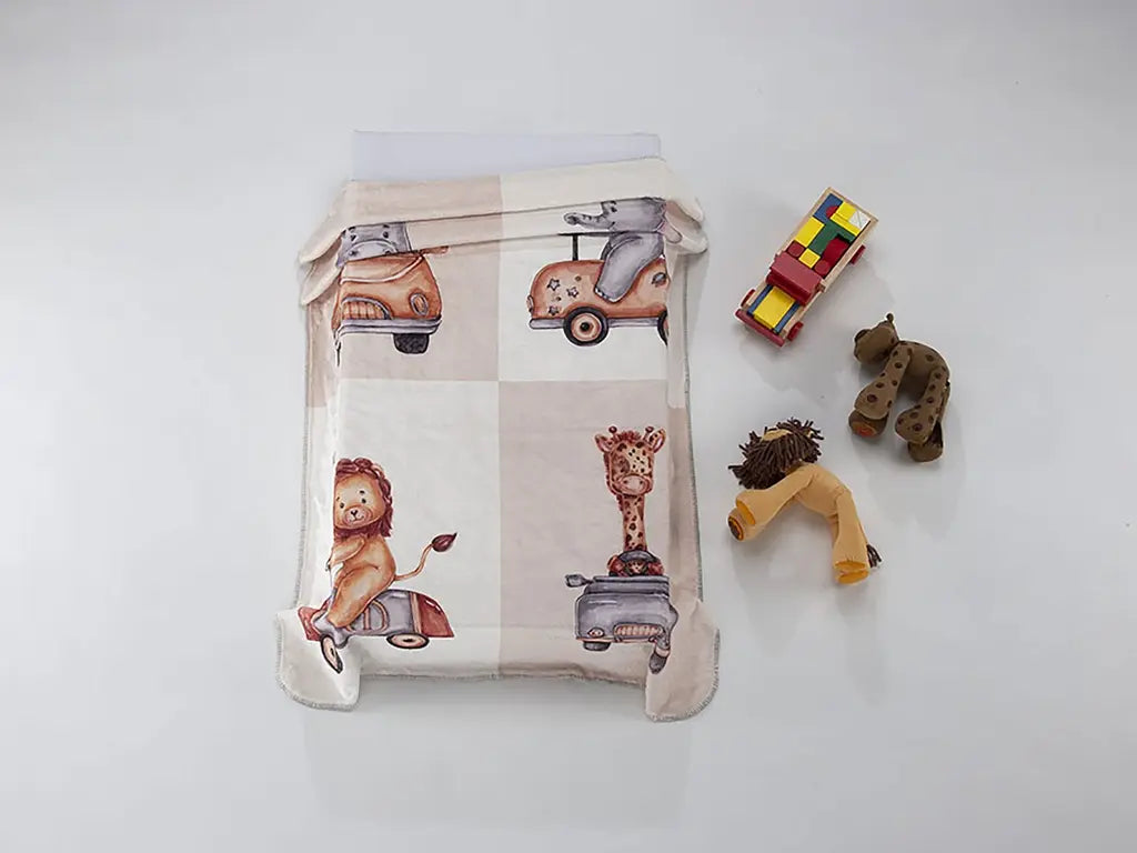 MANTA CUNA LUMPY N56 110X140 BEIGE MORA