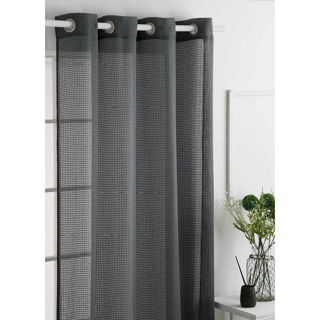 CORTINA IM LAOS 140X270 GRIS FUN&DECO