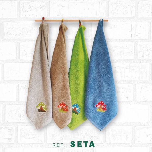PACK 4 PAÑOS COCINA BORDADOS SETA FIOTEX