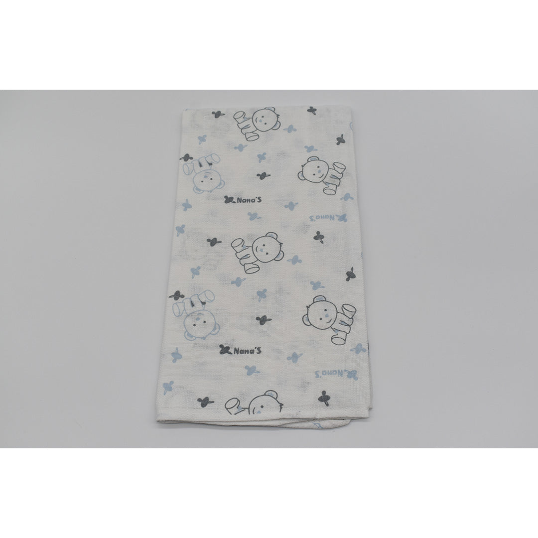 PACK 12 GASAS ESTAMPADAS 70X70 REF 204 DIBUJO 0107 AZUL NANAS