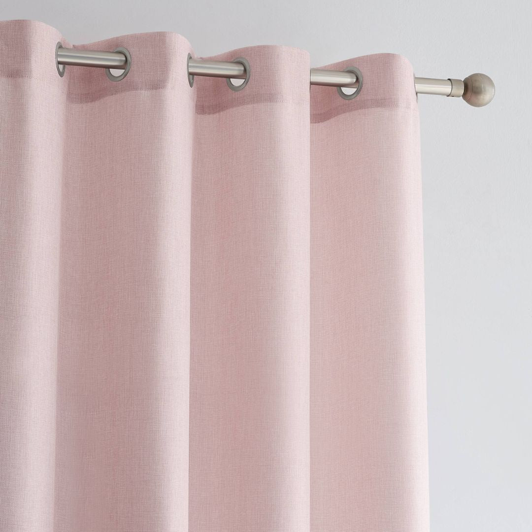 CORTINA RUSTICA LISA CD-5320 ROSA CAMALTEX