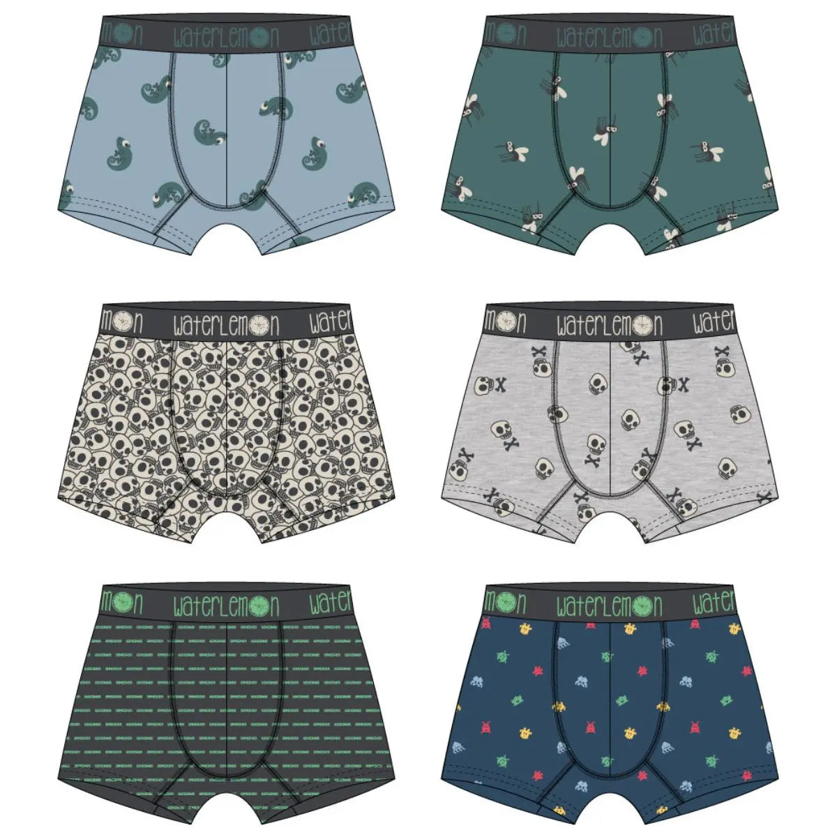 PACK 2 BOXER NIÑO REF 301 GAME OVER WATERLEMON