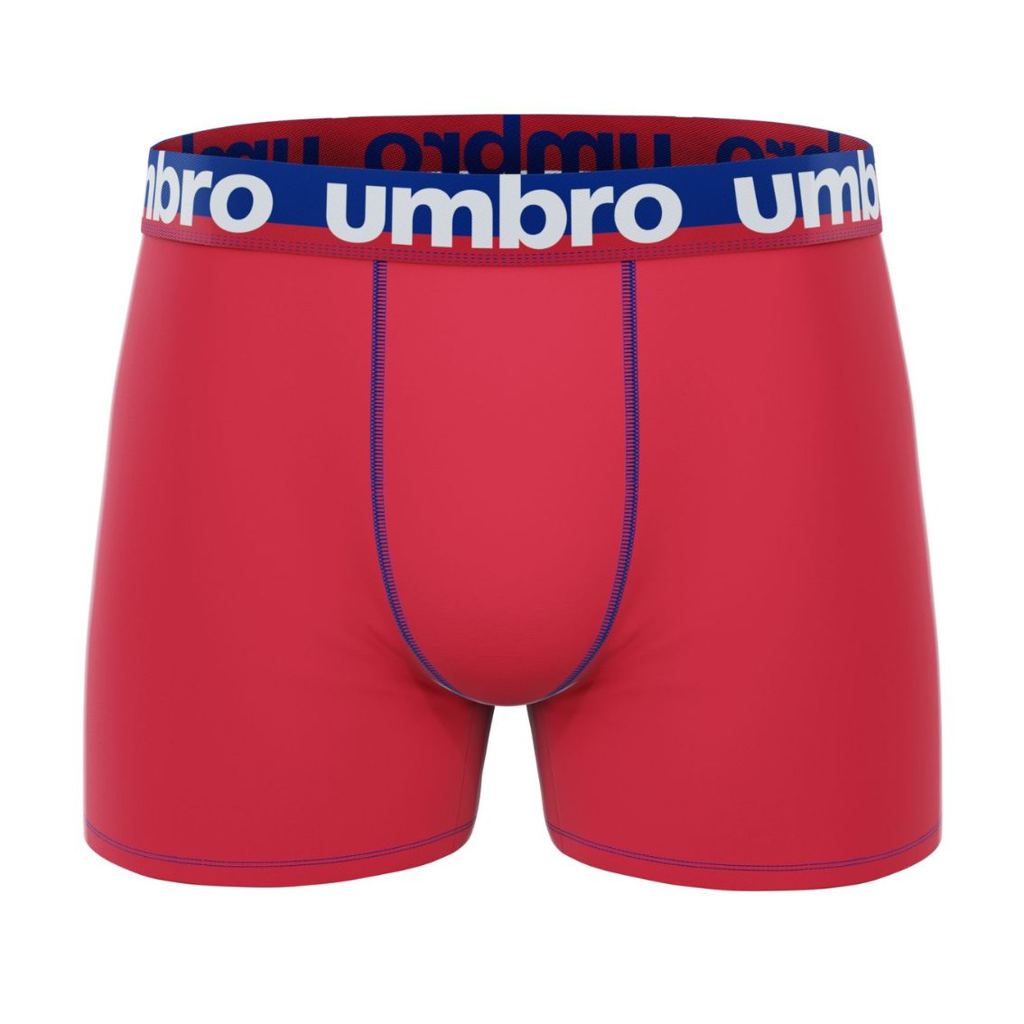 PACK 2 BOXER HOMBRE ALGODÓN AS1 NEGRO+ROJO UMBRO