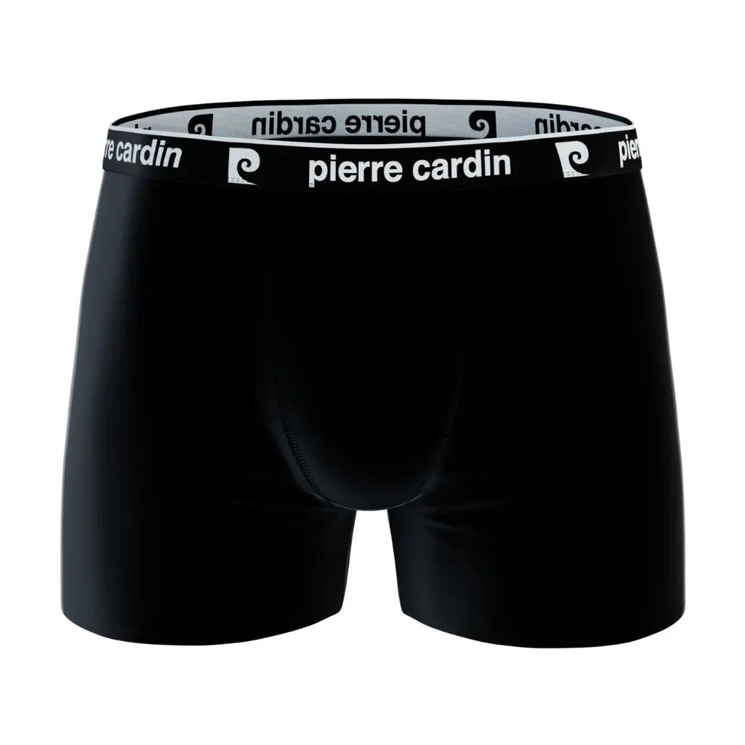 PACK 2 BOXER HOMBRE ALGODÓN BCX2/BAS/MI2 BLACK + BLACK PIERRE CARDIN