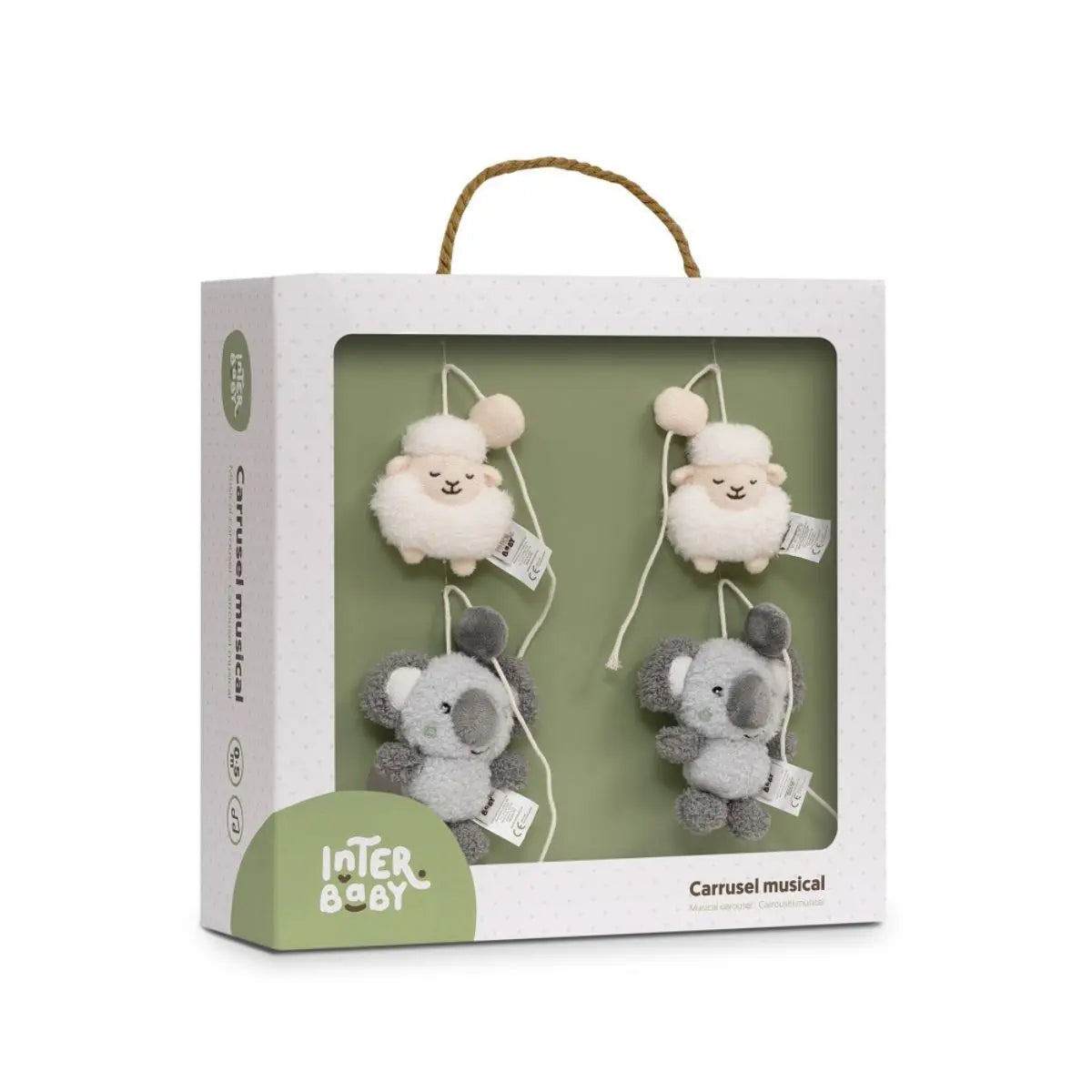 CARRUSEL CUNA MODELO GRANJA KOALA VERDE INTERBABY