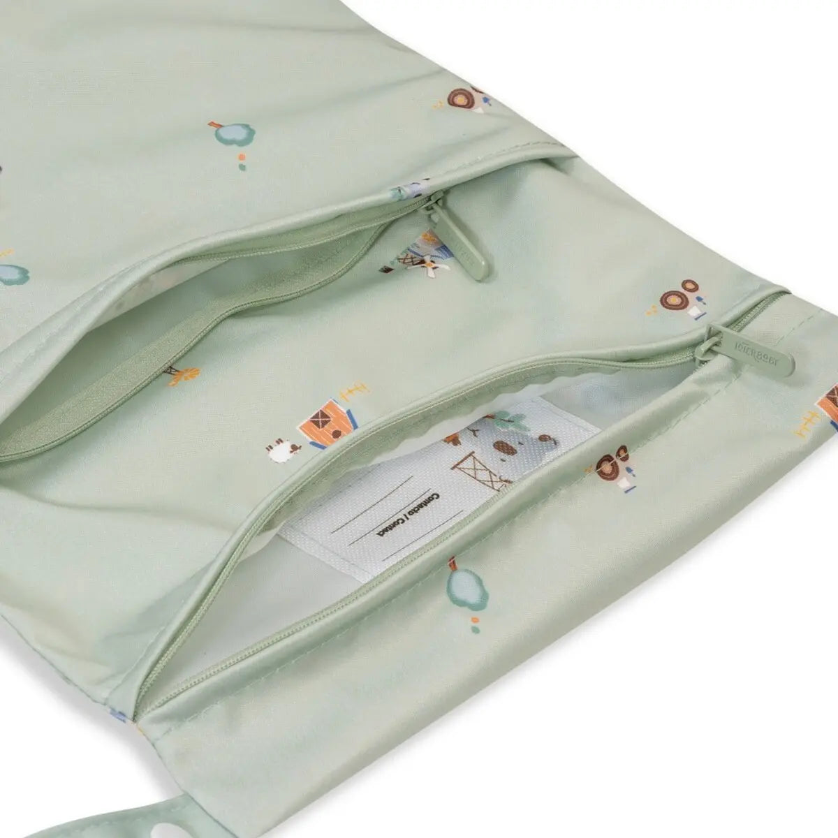 SET PACK2 BOLSA ROPA IMPERMEABLE MODELO GRANJA KOALA VERDE INTERBABY