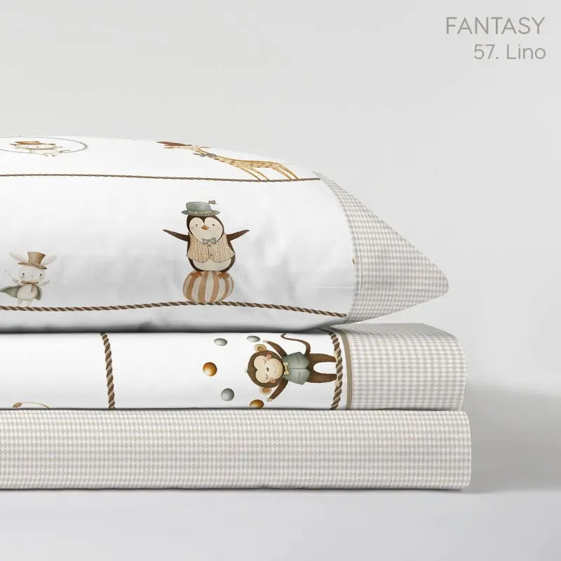JUEGO DE SABANAS TELA FANTASY LINO KABELY KIDS