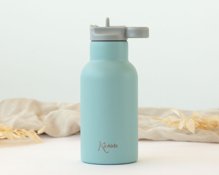 BOTELLA DE ACERO INOXIDABLE 350ML 5070 SALVIA KIOKIDS