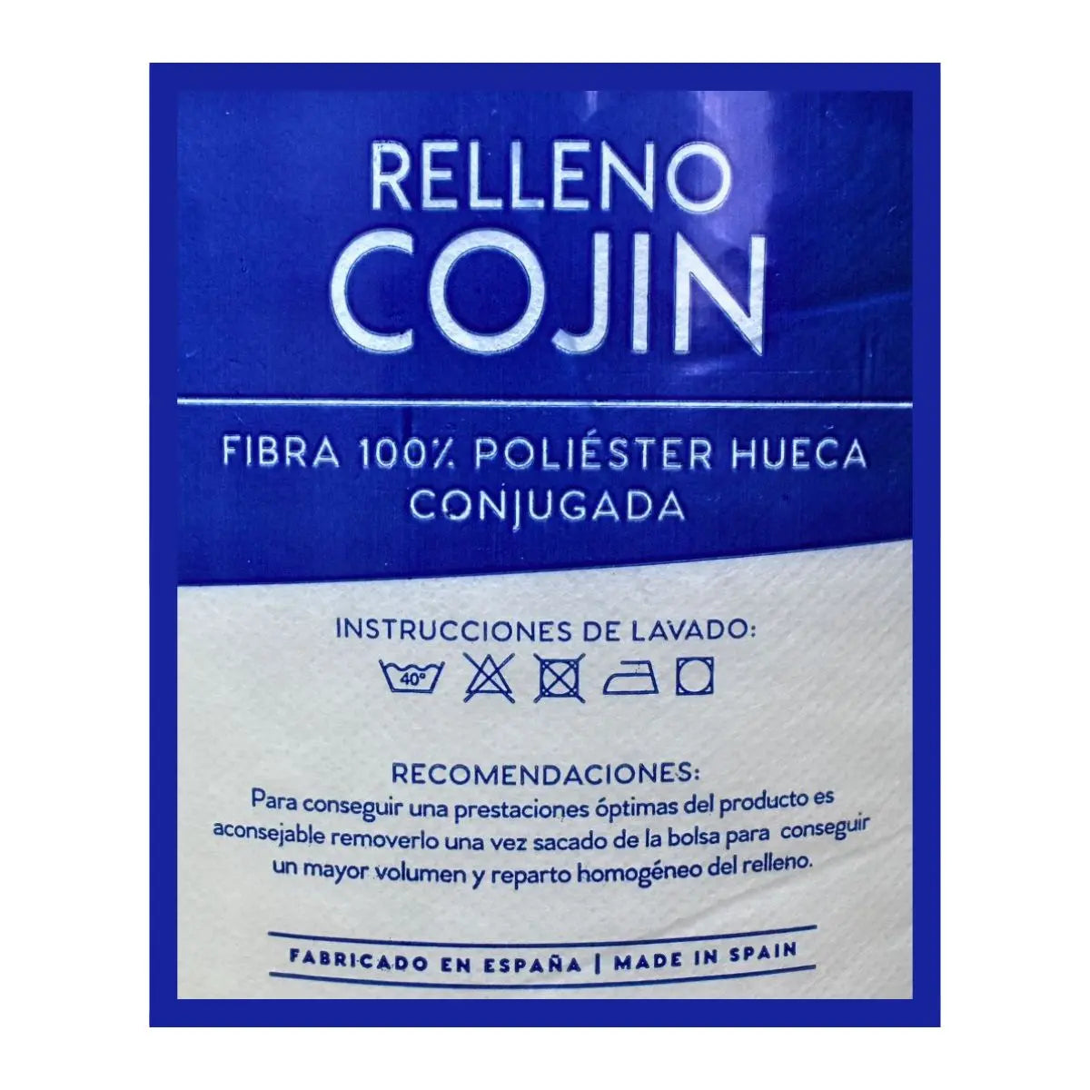 RELLENO COJIN FIBRA ENROLLADO