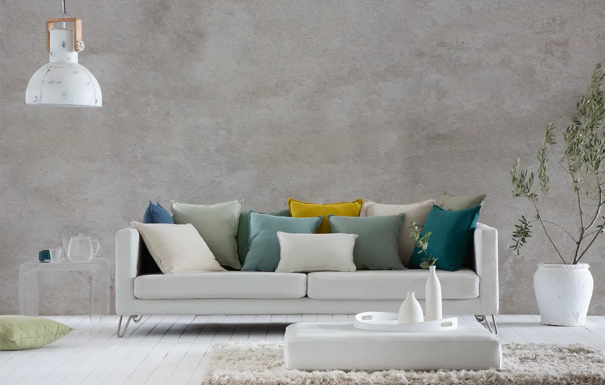 FUNDA COJIN DALI LISO NEW LINO BRUSHED 50X50 C/34 CASTILLA TEXTIL