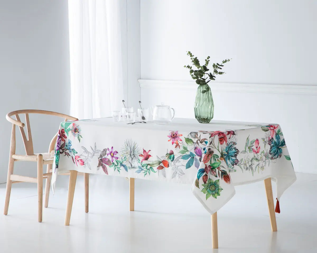 MANTEL DIGITAL DOLCE BLANCO SARGA ANTIMANCHAS CASTILLA TEXTIL