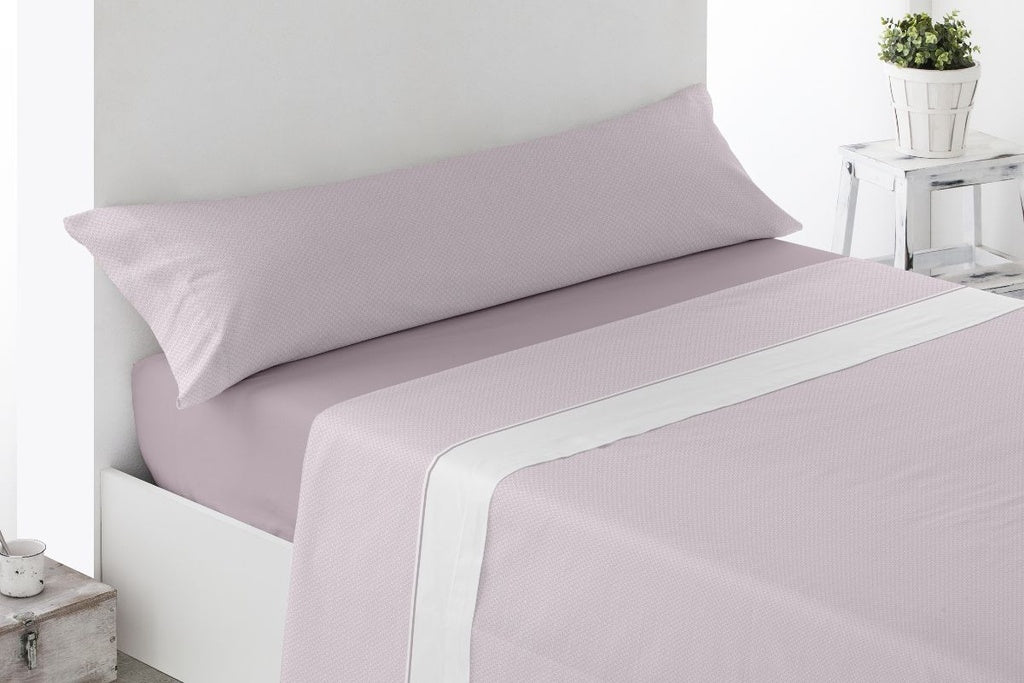 Juego de sábanas Brias rosa Miracle Home con estampado moderno para primavera y verano.
