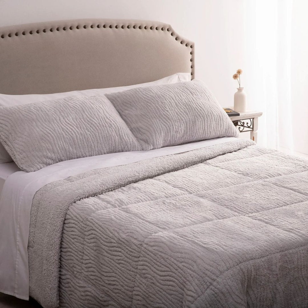CEDRIC GRAY JACQUARD DUVET KARAMELO
