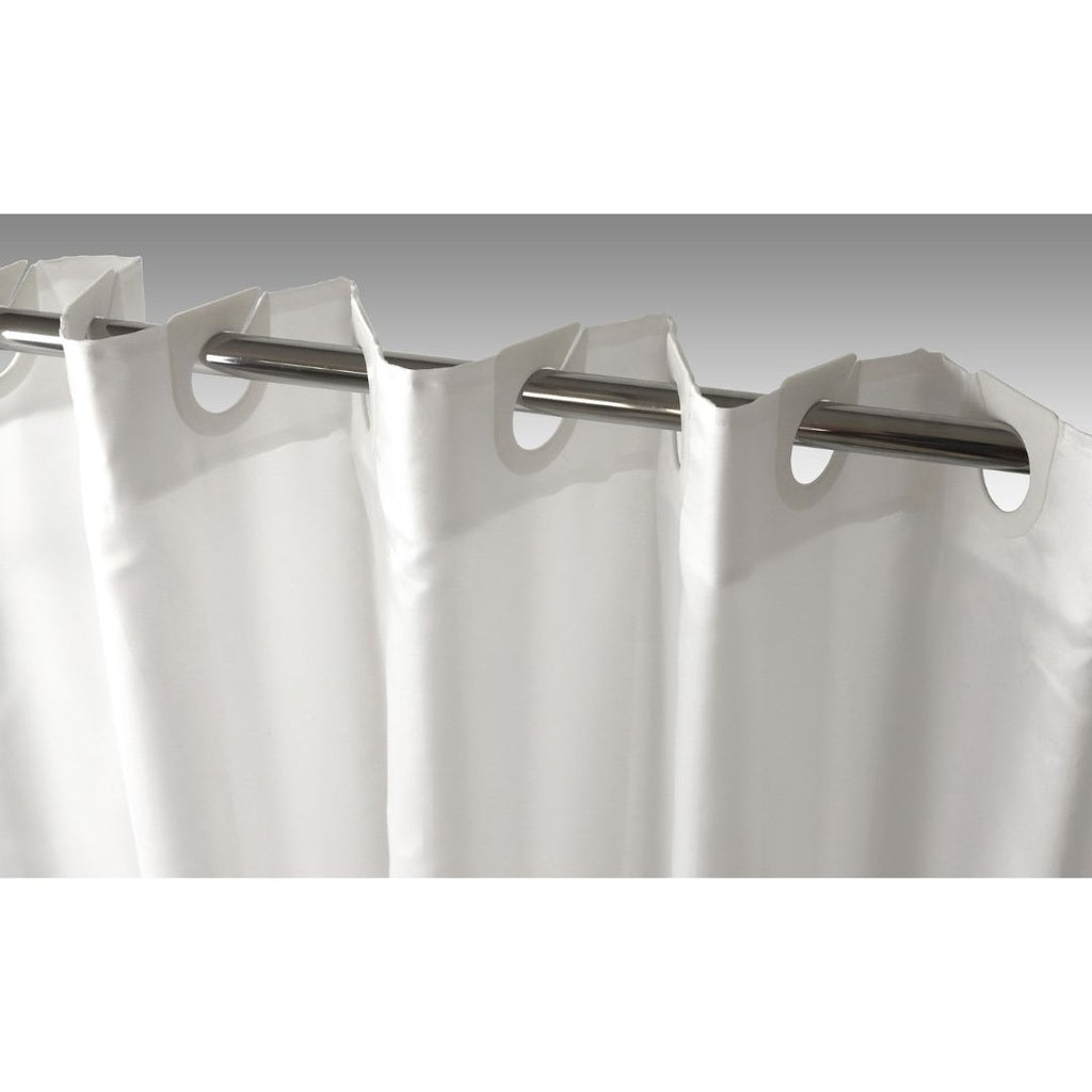 CORTINA DE BAÑO 180X200 POLYESTER LISA BLANCA STILIA