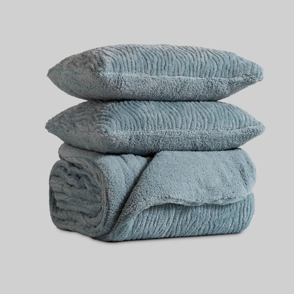 CEDRIC SEAWATER JACQUARD DUVET KARAMELO