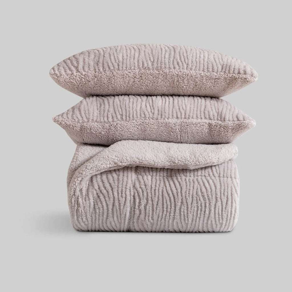 CEDRIC GRAY JACQUARD DUVET KARAMELO