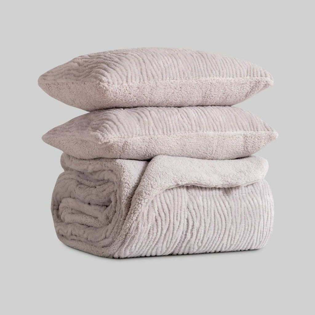 CEDRIC GRAY JACQUARD DUVET KARAMELO