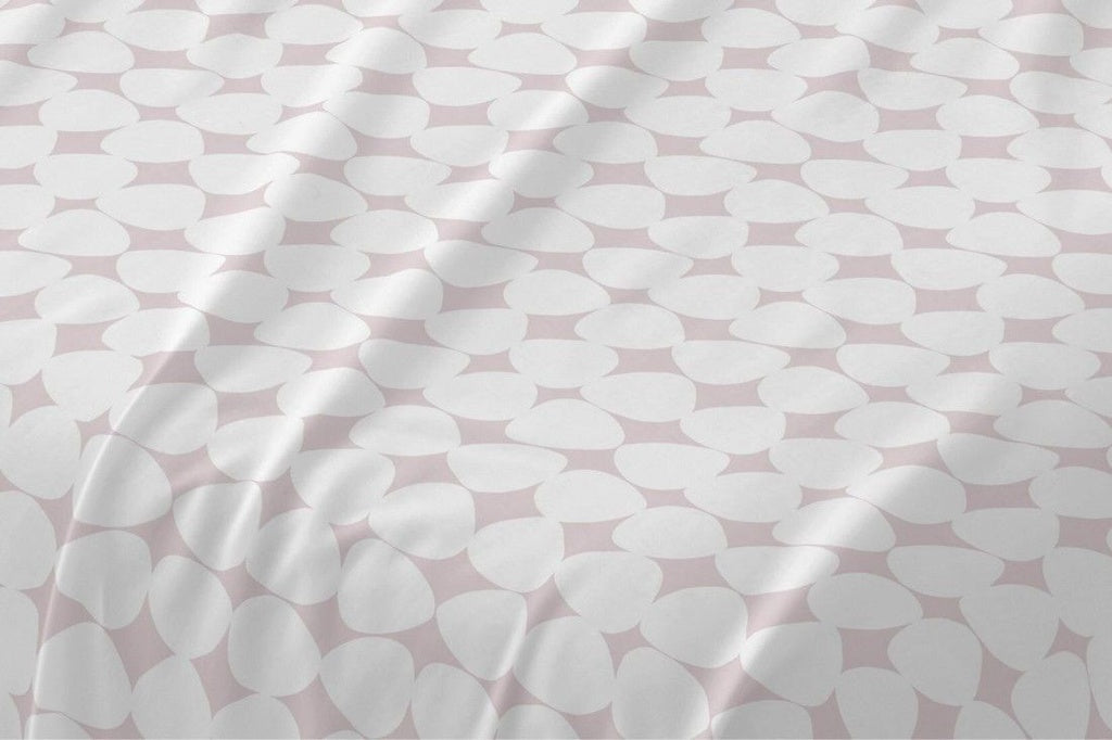 Tejido 50% algodón 50% poliéster del juego de sábanas Burrito Blanco rosa, en envase PVC.