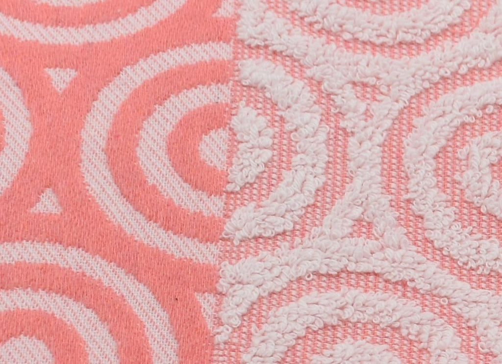 SPIRAL SALMON TOWEL SET