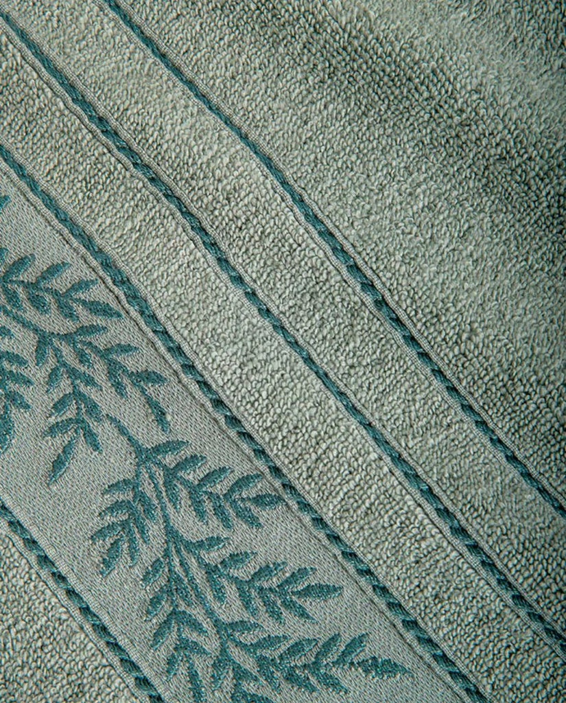 JUEGO DE TOALLAS JACQUARD YEUDI VERDE DON ALGODÓN
