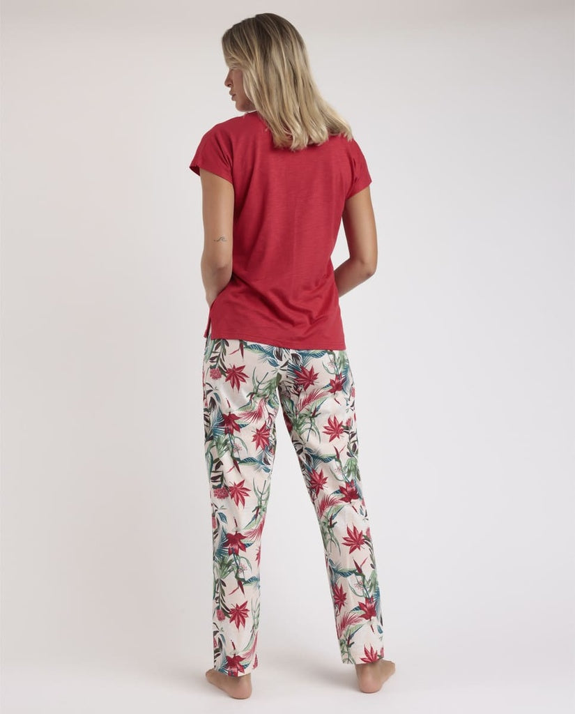 PIJAMA PANTALON LARGO TROPICAL