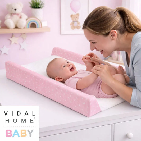 FUNDA CAMBIADOR BAÑERA FCB-EST-PEQ BLANCO/ROSA 50X80 VIDAL HOME BABY