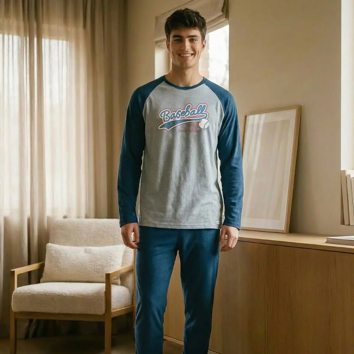 PIJAMA HOMBRE PUNTO 8650 WATERLEMON