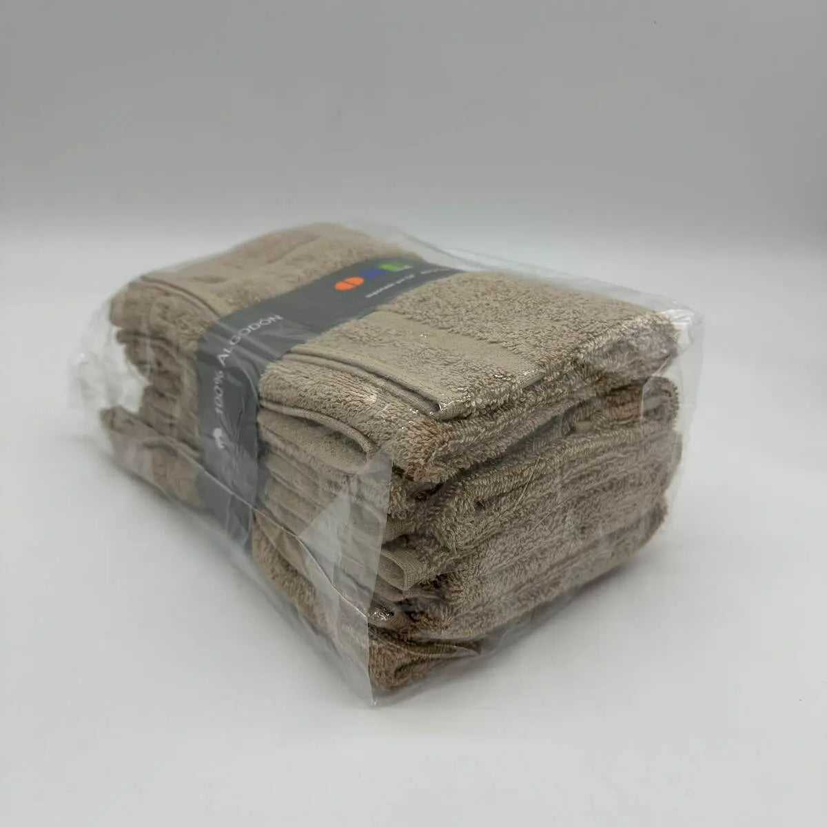 PAÑOS DE COCINA RIZO PACK 6 ALGODON TAUPE ONE LIVING