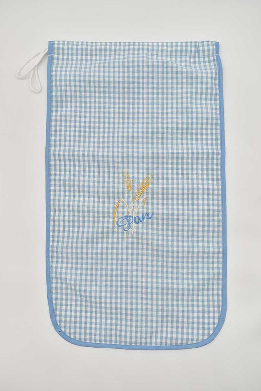 BOLSA PAN BORDADA CELESTE VICHY SC
