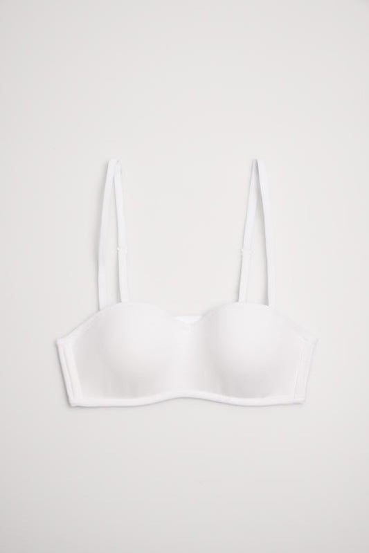 SUJETADOR BANDEAU 18868 BLANCO YSABEL MORA