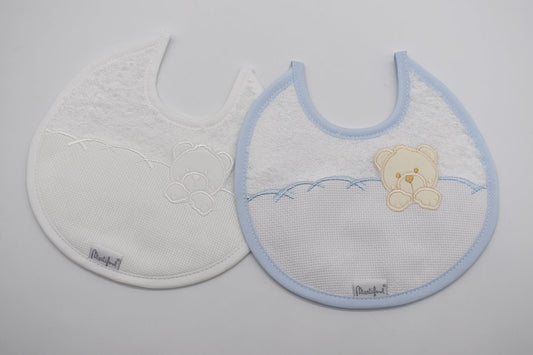 PACK 2 BABEROS 05 URSO BLANCO-AZUL MARTIFANEL