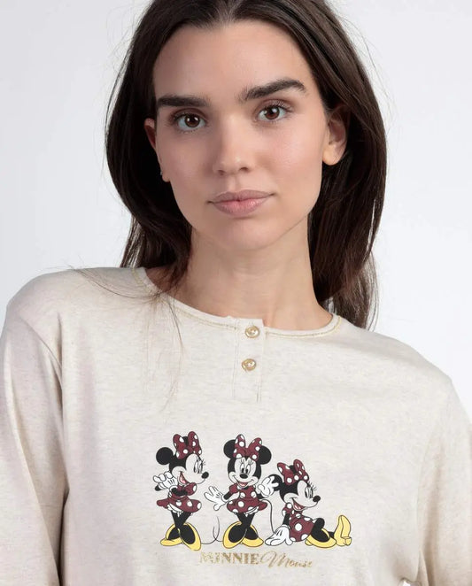 PIJAMA MUJER 63663 TAPETA MINNIE MOUSE DISNEY