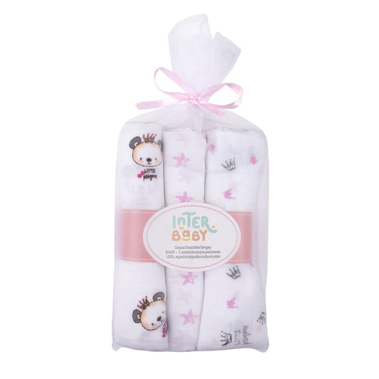 PACK 3 GASAS 80X80 99980 ROSA INTERBABY