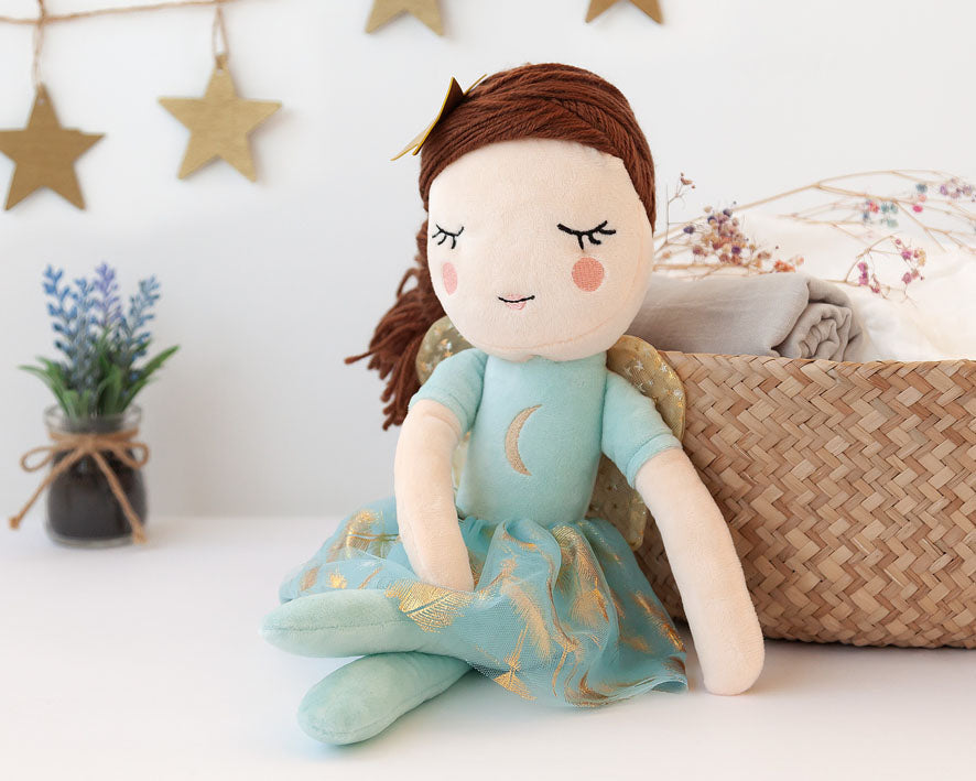PELUCHE HADA 40CM 4333 VERDE KIOKIDS