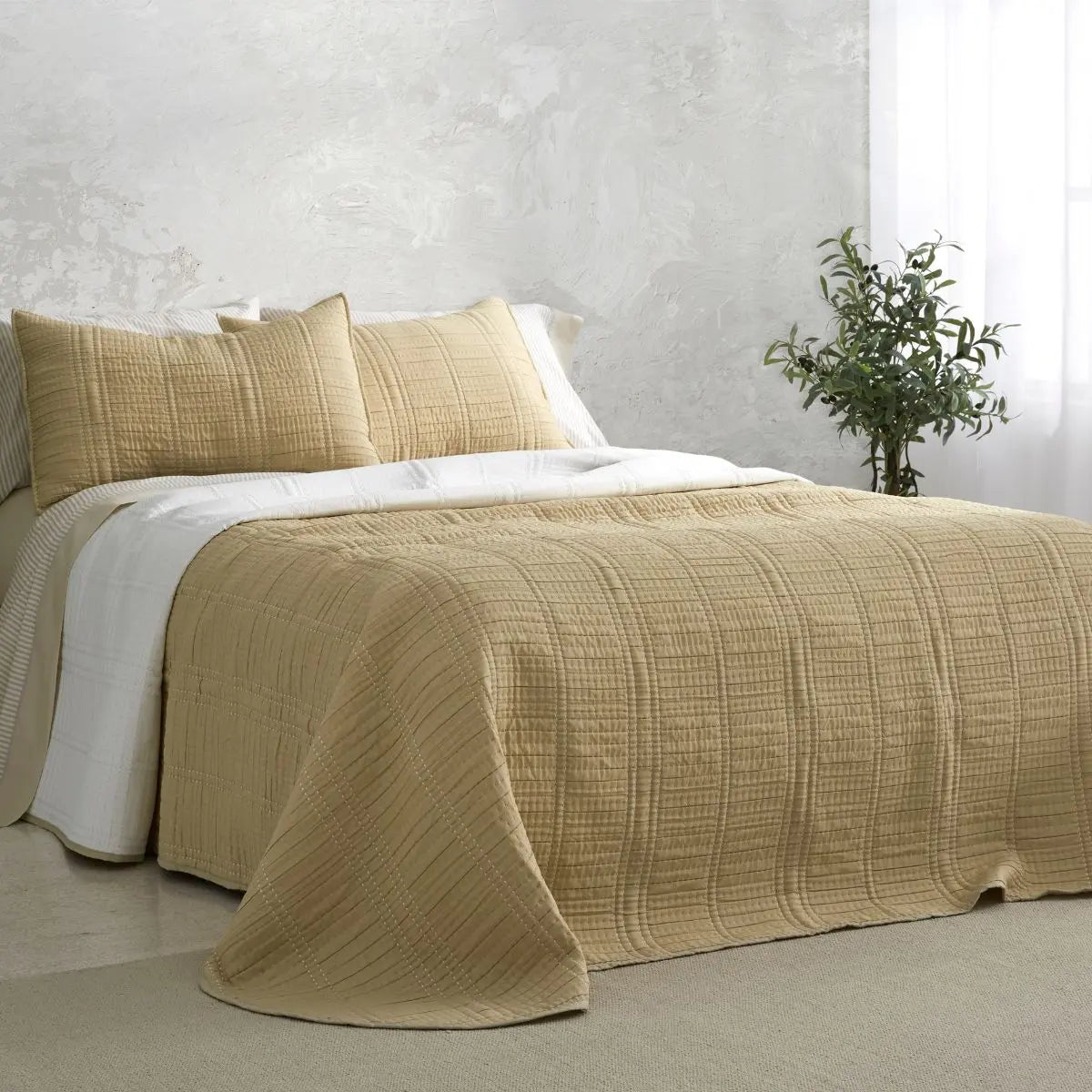 COVERLET 166 MOSTAZA BURRITO BLANCO