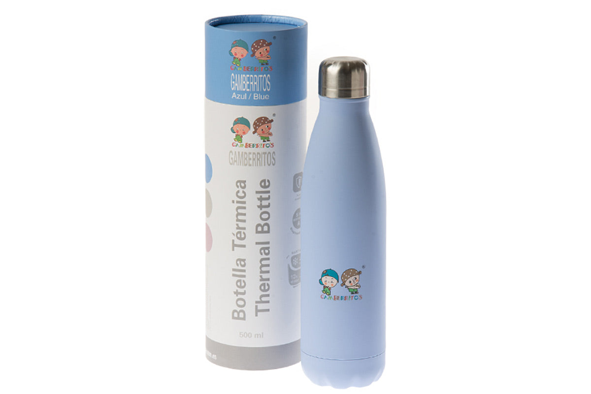 BOTELLA TÉRMICA 10579 500ML AZUL GAMBERRITOS