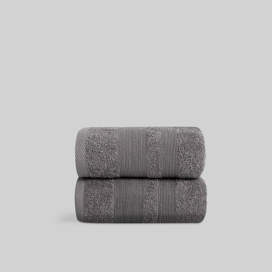 TOALLA RIZO ALGODON GRIS MILCOLORS