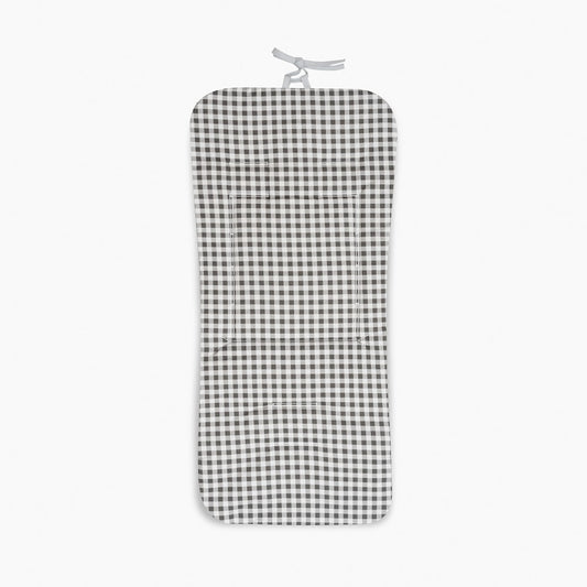 COLCHONETA REVERSIBLE NIDO DE ABEJA+VICHY GRIS DON ALGODON