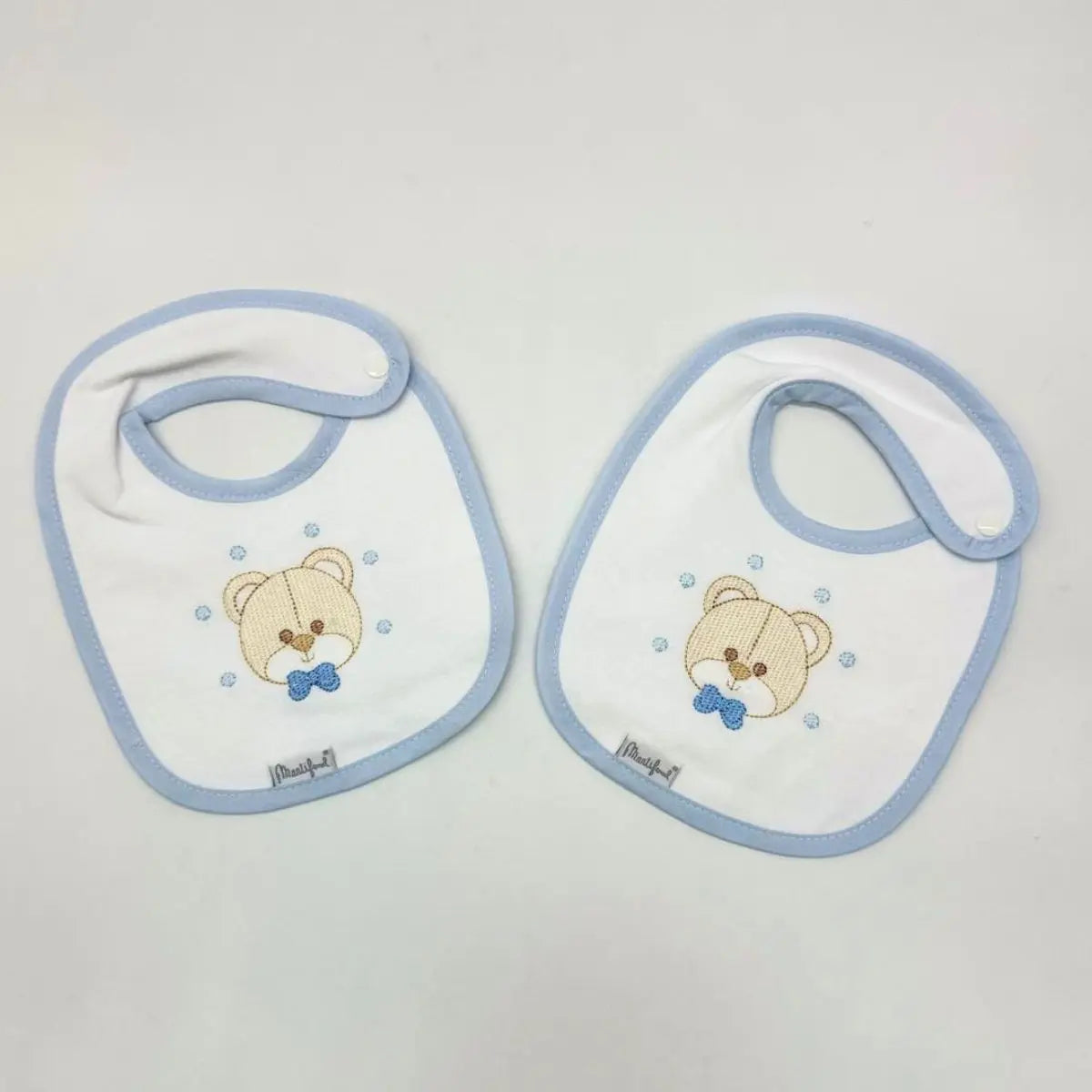 PACK 2 BABEROS PARA BORDAR BAB 34 FB01/2 BLANCO-AZUL MARTIFANEL