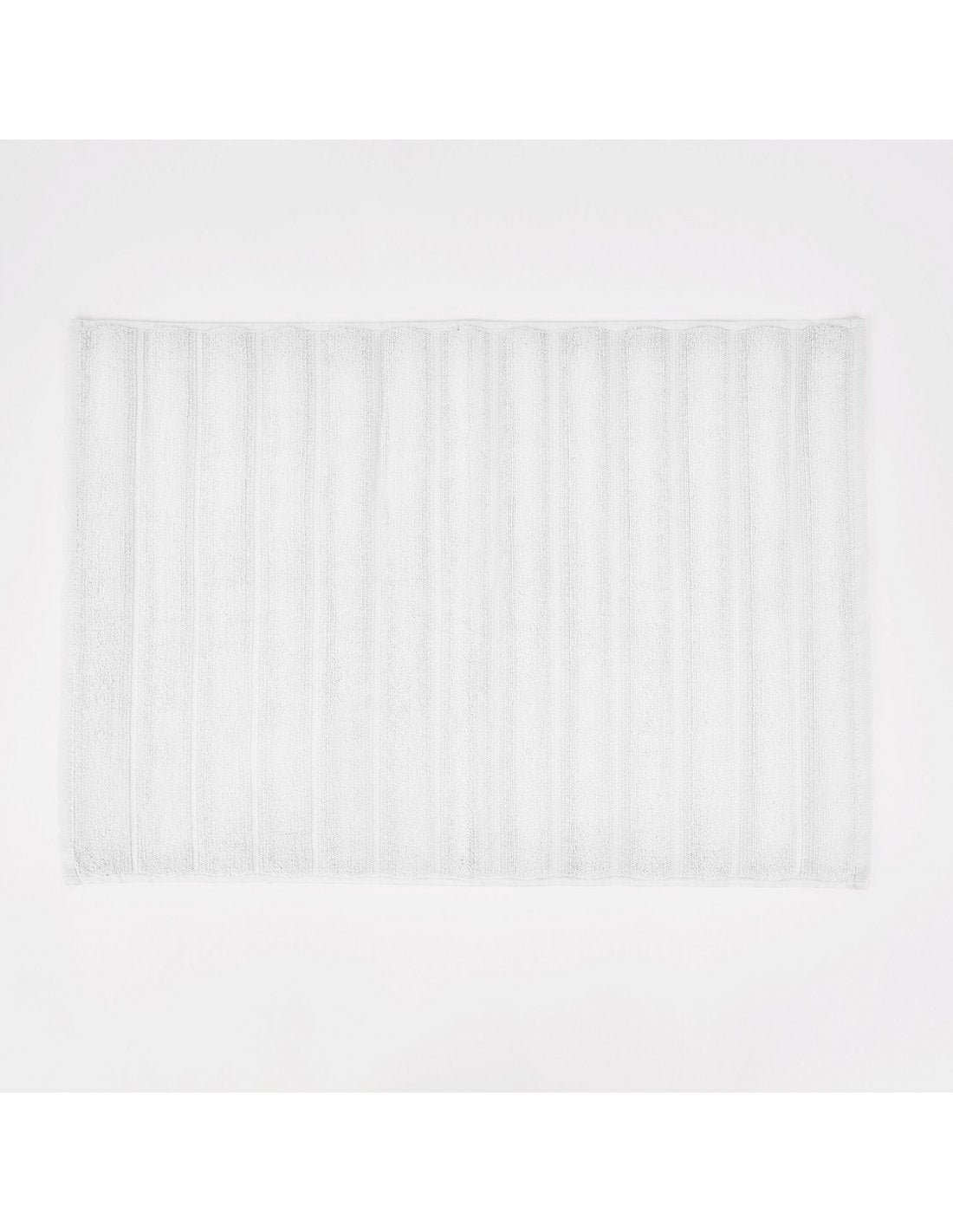 ALFOMBRA BAÑO RIBS BLANCO 50X70 DON ALGODON