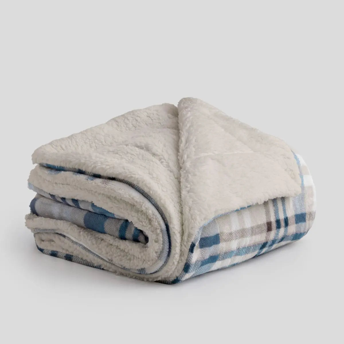 PLAID SHERPA ESTAMPADO XENIA 130X160 KARAMELO