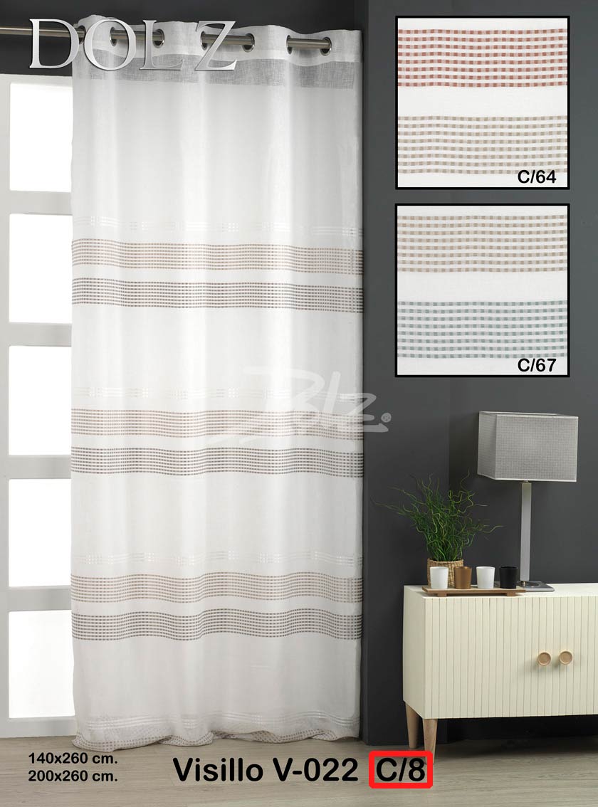 VISILLO V022 140X260 GRIS DOLZ