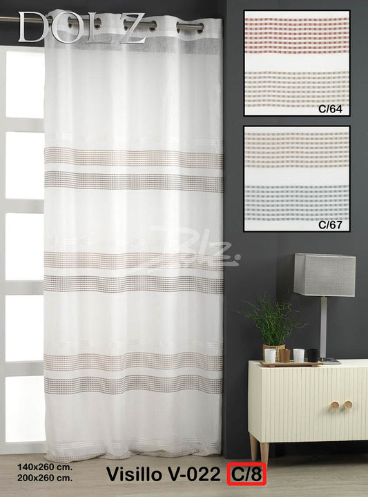 VISILLO V022 140X260 GRIS DOLZ