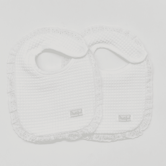 PACK 2 BABEROS REF 34 1425/2 01 BLANCO MARTIFANEL