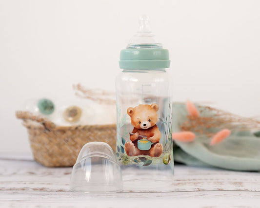 BIBERÓN 360ML SALVIA +6 MESES 3748 VERDE SAGE KIOKIDS